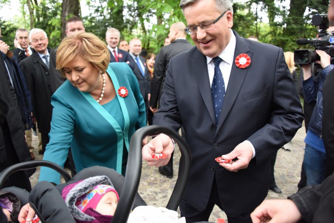 Prezydent Bronisław Komorowski i jego żona, Anna Komorowska.