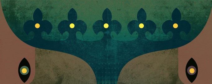 Plakat do "Wydarzenia Historycznego Roku", widoczny jest na nim kielich.