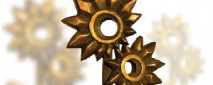 Statuetka w kształcie słonecznika. 