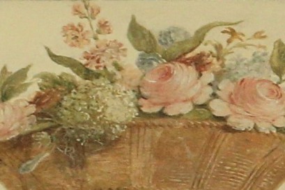 Rysunek przedstawiający różne kwiaty, ułożone w obok siebie w rzędzie.